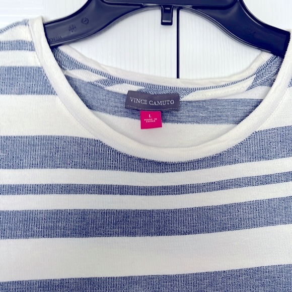 Vince Camuto Blue and White Striped Casual dress - Picture 4 of 5